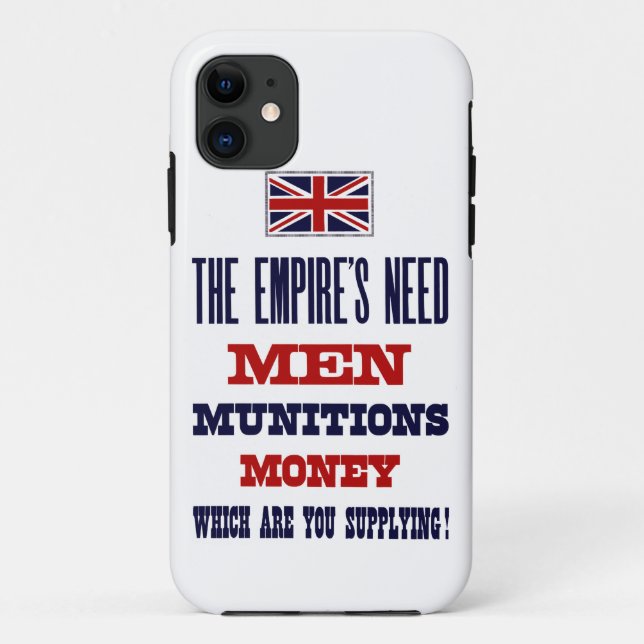 The Empire's Need ~ Men, Munitions and Money Case-Mate iPhone Case (Back)