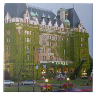 The Empress Hotel at the inner harbour in Ceramic Tile