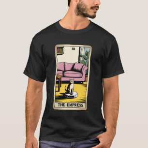 The Empress Robot Vacuum Cleaner Cat Funny Tarot C T-Shirt