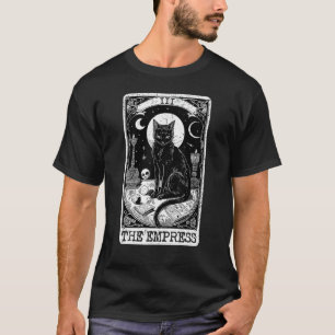 The Empress Tarot Card Black Cat Vintage Major Arc T-Shirt