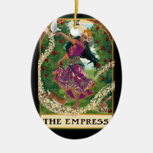 The Empress Tarot Card Ceramic Ornament