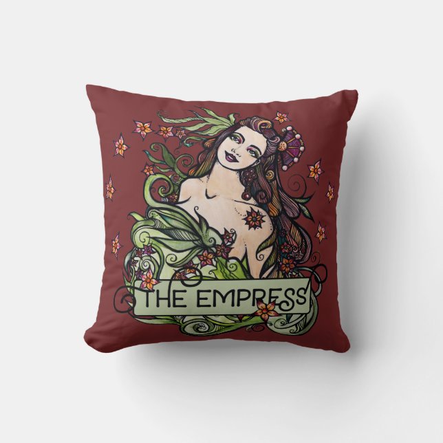 The Empress Tarot Card Cushion (Front)