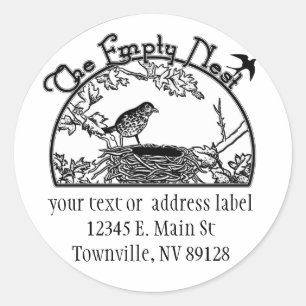 The Empty Nest  Classic Round Sticker