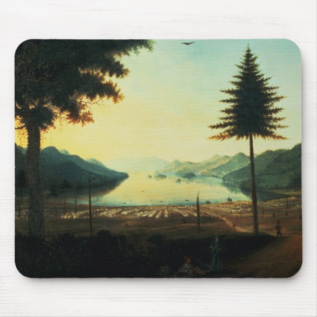 The Encampment at Lake George, New York, 1759 (oil Mouse Pad (Front)