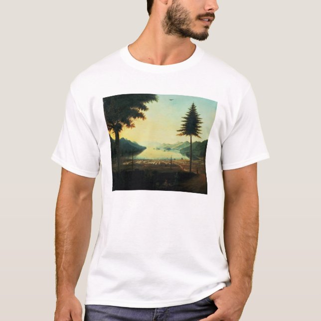 The Encampment at Lake George, New York, 1759 (oil T-Shirt (Front)