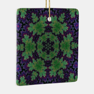 The Enchanted Fern Wheel Ceramic Ornament