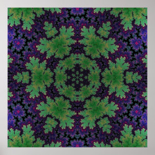 The Enchanted Fern Wheel Poster