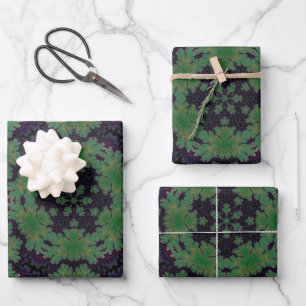 The Enchanted Fern Wheel Wrapping Paper Sheet