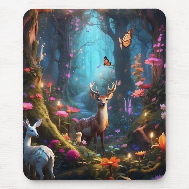 The Enchanted Forest a Mystical Oasis Mouse Pad (Front)