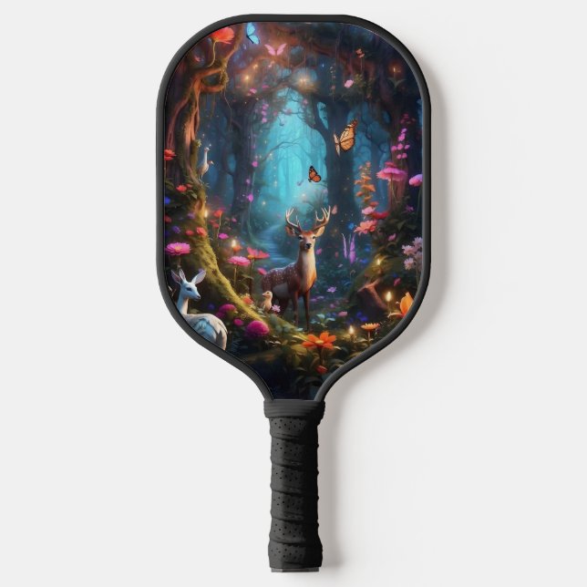 The Enchanted Forest a Mystical Oasis Pickleball Paddle (Front)