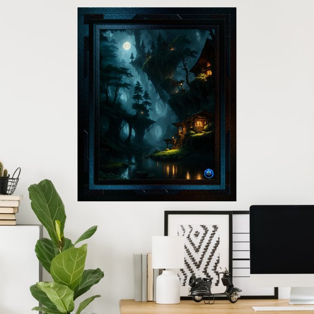 The Enchanted Forest Of Coi by Xzendor7 Poster (Home Office)