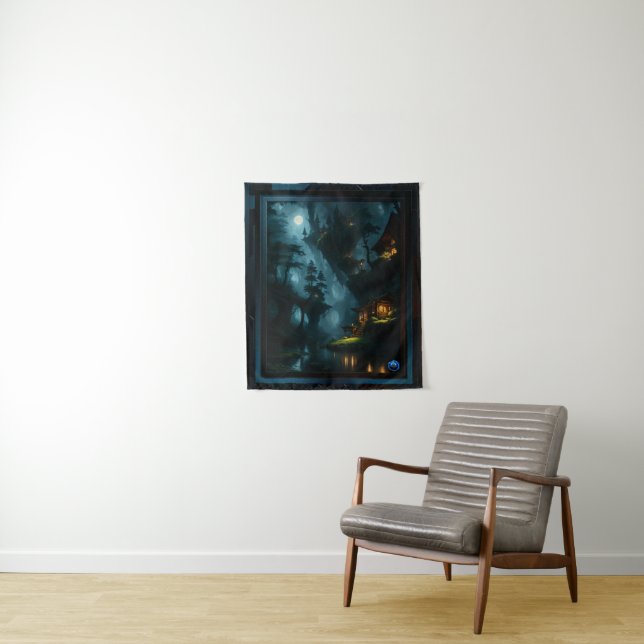 The Enchanted Forest Of Coi by Xzendor7 Tapestry (In Situ)