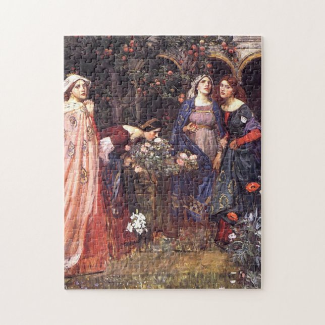 The Enchanted Garden 1917 John William Waterhouse Jigsaw Puzzle (Vertical)