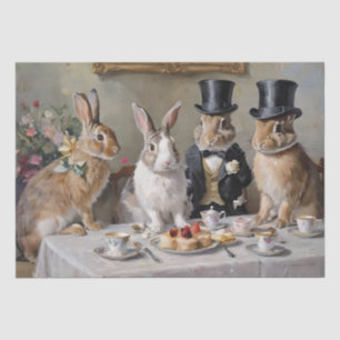 The Enchanted Hare's Tea Soiree Decoupage Tissue Paper