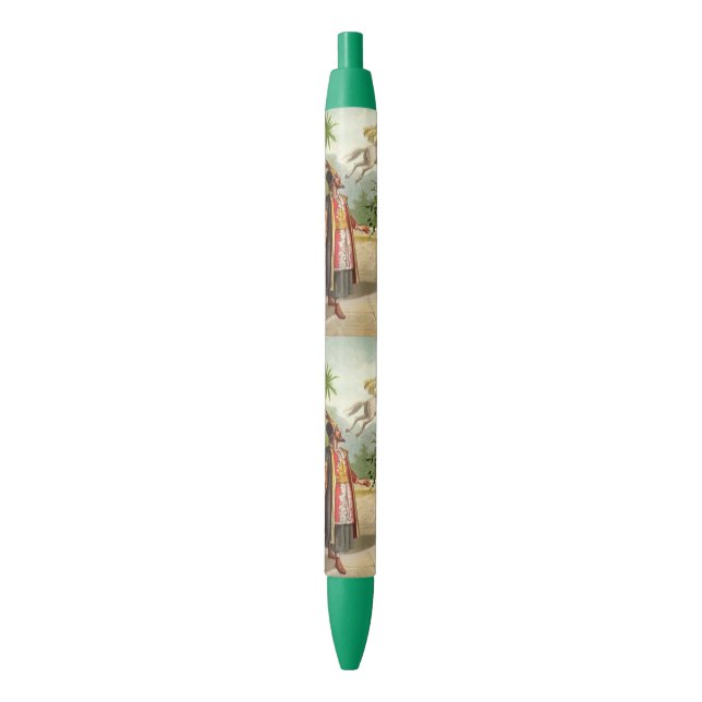 The Enchanted Horse Black Ink Pen (Front Vertical)