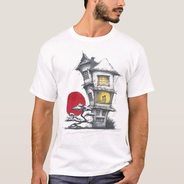 The Enchanted House Under the Red Moon T-Shirt (Front)