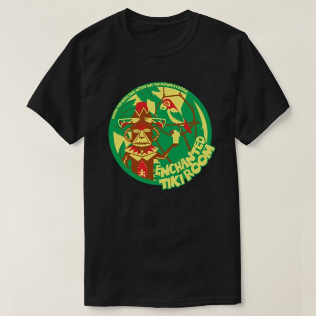 The Enchanted Tiki Room (green1 T-Shirt (Design Front)