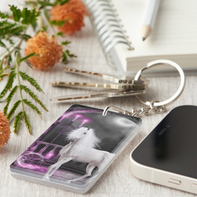The Enchanted Unicorn Key Ring (Front Right)