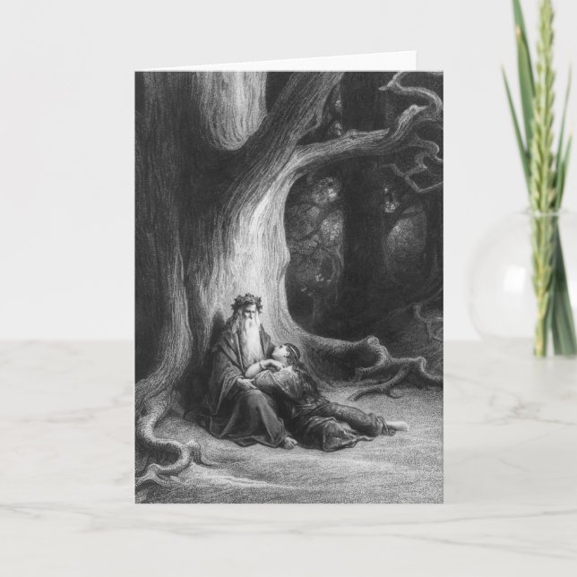 The Enchanter Merlin and the Fairy Vivien Card (Front)