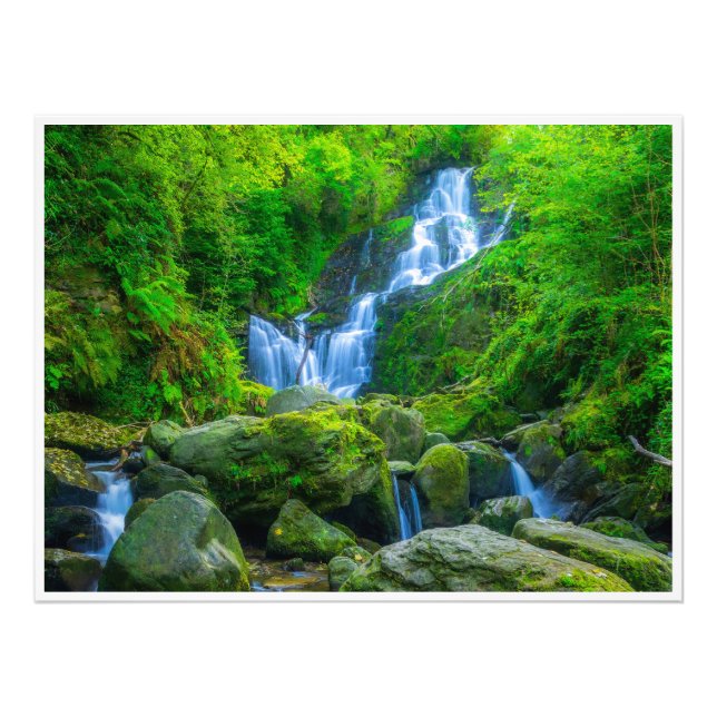 The Enchanting Cascade of Torc Waterfall Photo Print (Front)