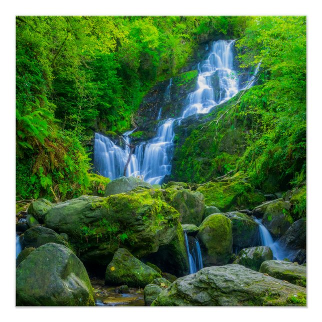 The Enchanting Cascade of Torc Waterfall Poster (Front)