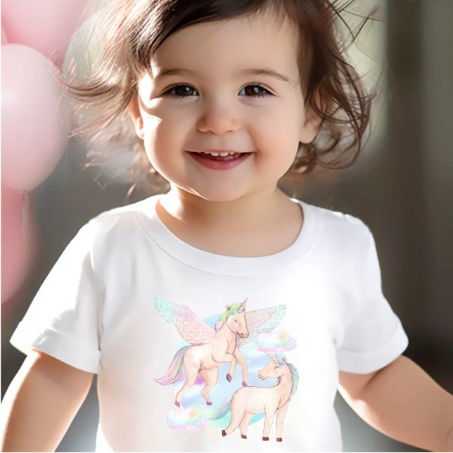 The Enchanting Flying Unicorn Baby T-Shirt (Creator Uploaded)
