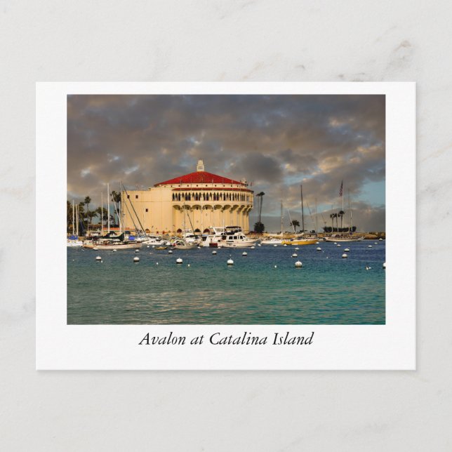 The Enchanting Shores of Avalon, Catalina Postcard (Front)