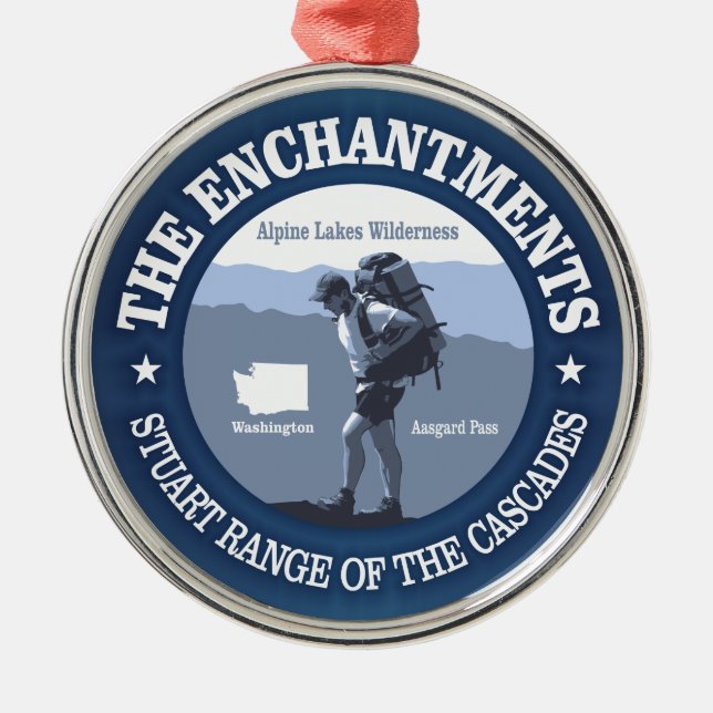 The Enchantments (rd) Metal Tree Decoration (Front)