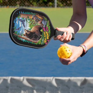 The Encounter bear hunting humourous Pickleball Paddle