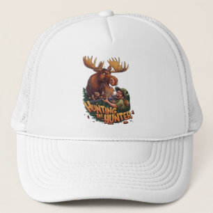 The Encounter moose hunting humourous Trucker Hat