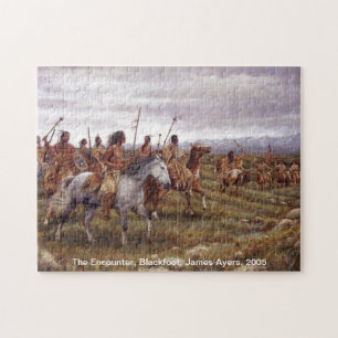 The Encounter, Native American (Blackfoot) puzzle