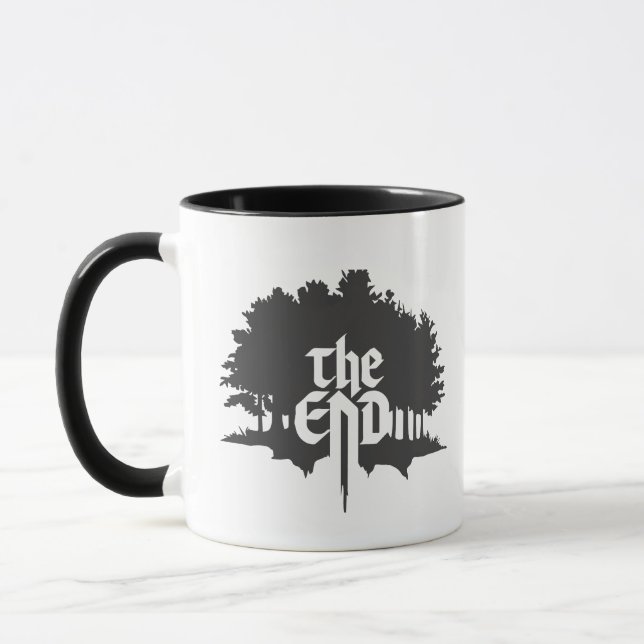 "The End" Black Forest Mug Design (Left)