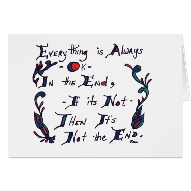 The End Card (Front Horizontal)