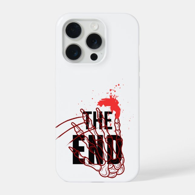 THE END – Creepy Horror Blood Drip Phone Case (Back)