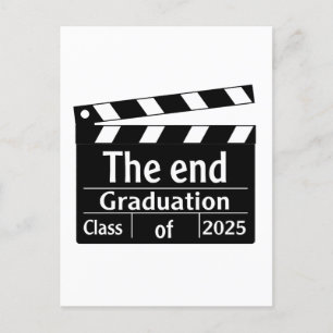 The End Graduation 2025 Cinema Graduate  Announcement Postcard
