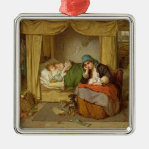 The end of a happy day metal tree decoration