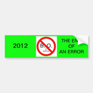 The End of an Error Bumper Sticker