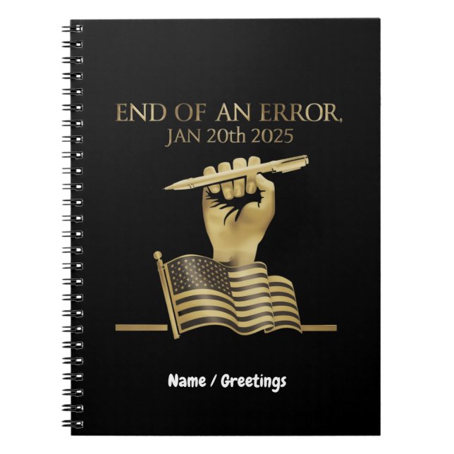 The End of an Error Jan 20th, 2025  Notebook (Front)