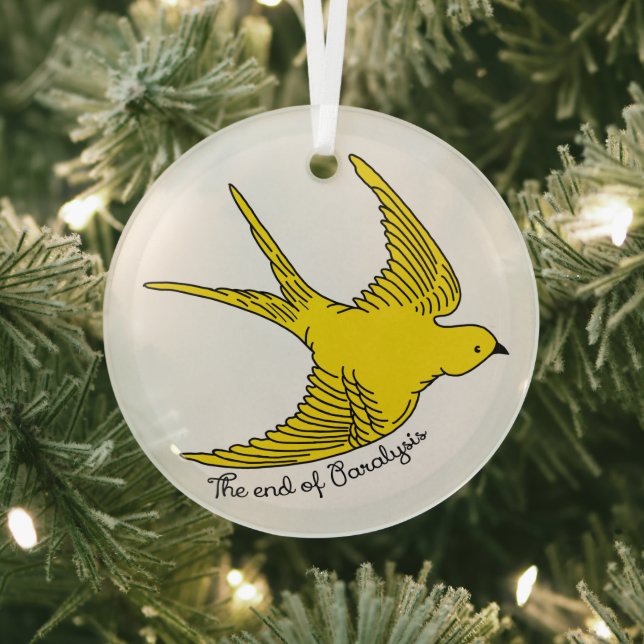 The End of Paralysis Glass Tree Decoration (Insitu)