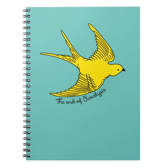 The End of Paralysis Yellow Bird Notebook (Front)
