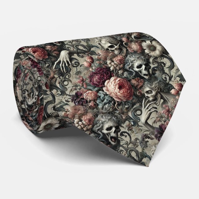 The End of Slumber – Gothic Victorian  Tie (Rolled)