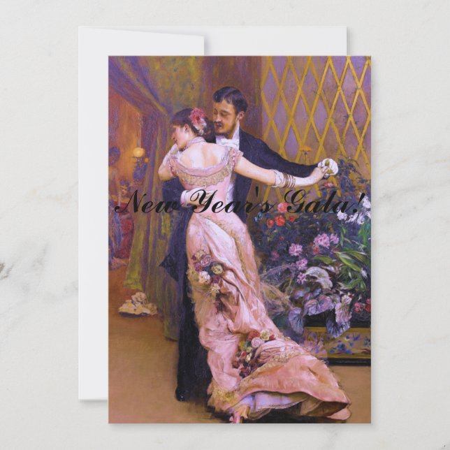 The End of the Ball Dancers Invitation (Front)