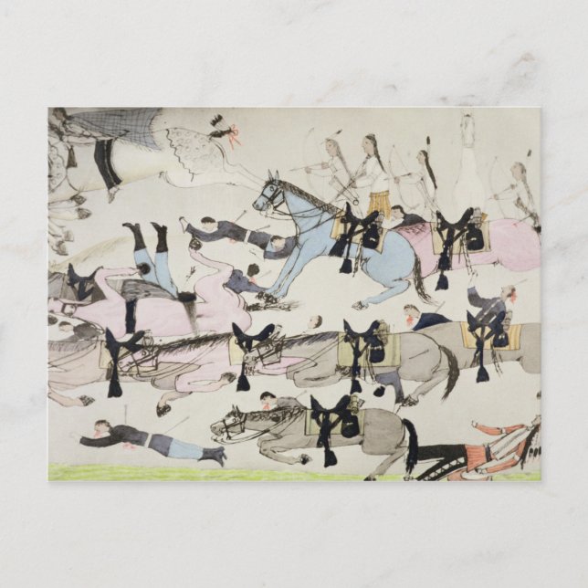 The end of the battle (ink on paper) postcard (Front)