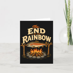 The end of the rainbow trout campfire cooking card