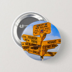 The end of the road 6 cm round badge