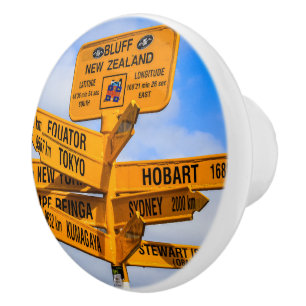 The end of the road ceramic knob