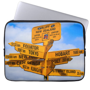 The end of the road laptop sleeve