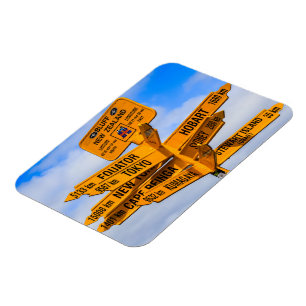 The end of the road magnet