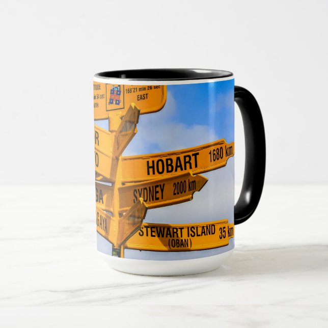 The end of the road mug (Front Right)