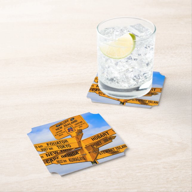 The end of the road paper coaster (Insitu)